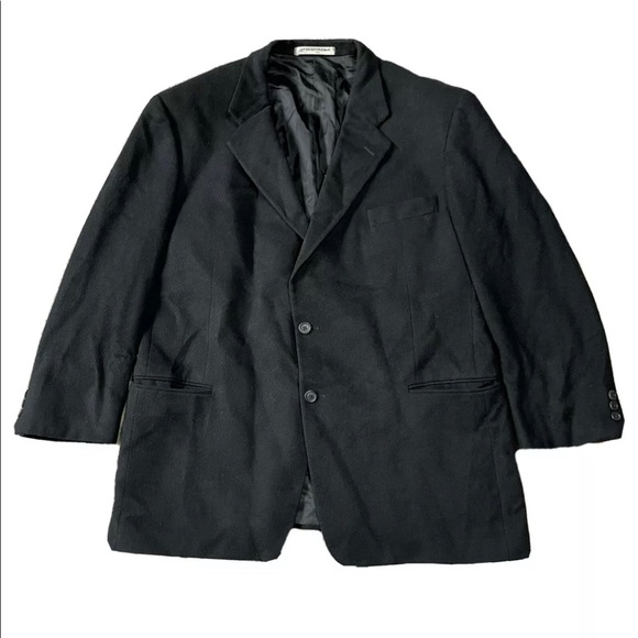 Size 36 Reg - Men's HICKEY-FREEMAN Ltd. 100% Cashmere Black Overcoat Reg $1995